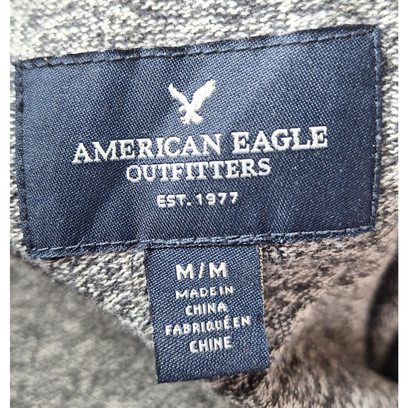 American Eagle Women Medium Gray Marled Button Front Cardigan Sweater - Picture 4 of 6